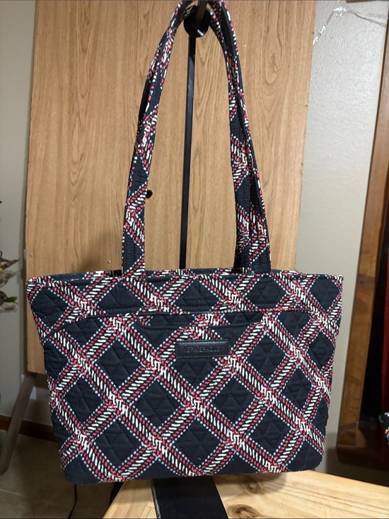 Vera Bradley Handbags - Vera Bradley Quilted Tote in Black, Red & White Plaid
